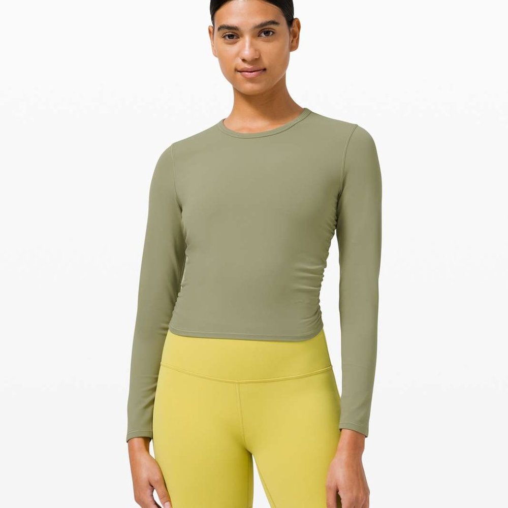 Olive Long Sleeve Women's Top